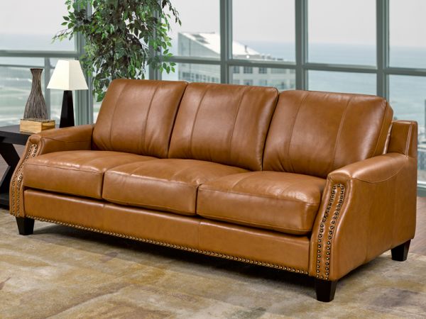 Mcqueen -  Living Room Luxury Leather Sofa by LeatherCraft Furniture - Manufacturer of Top Grain Leather Sofa based in Toronto, Canada having dealer in Brampton, Vaughan, Pickering, Mississauga, Oakville, Scarborough, Kingston, Sudbury, Quebec and Other provinces of Canada